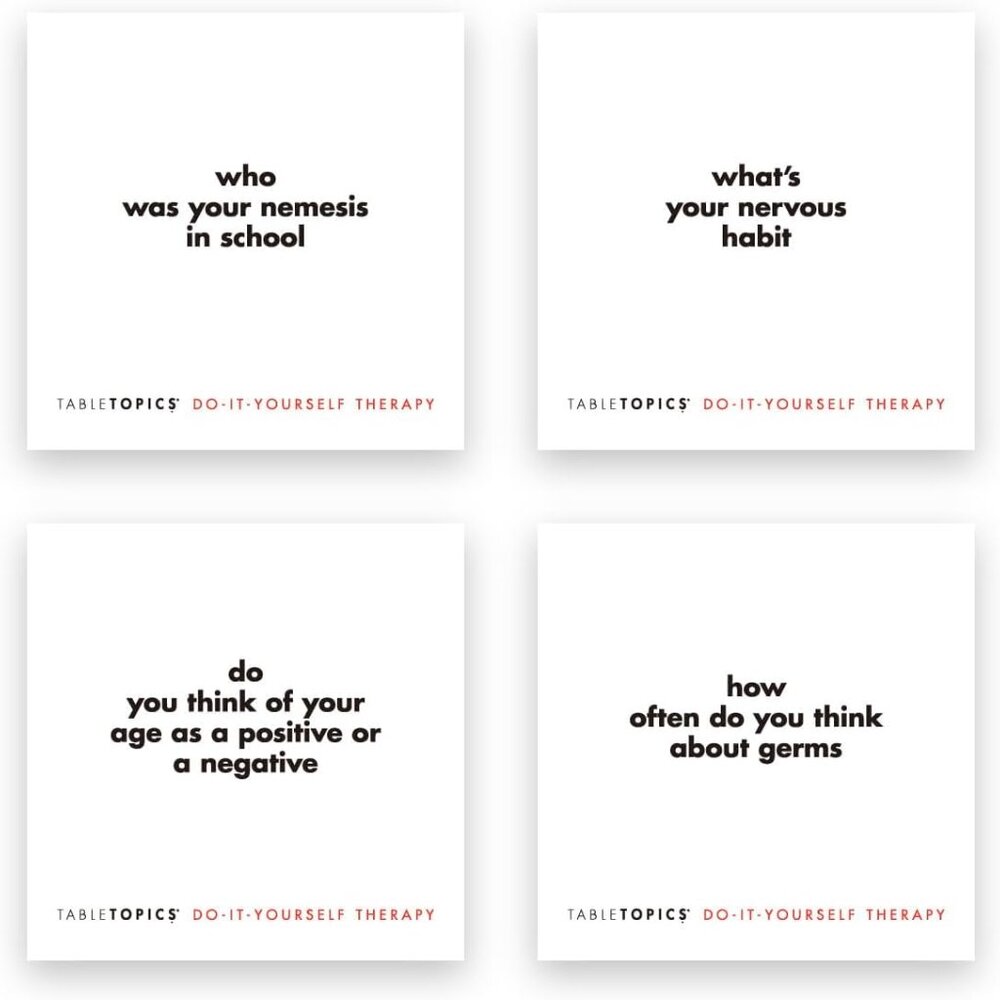 TableTopics Do-It-Yourself Therapy Question Card Game - Picture 4 of 4